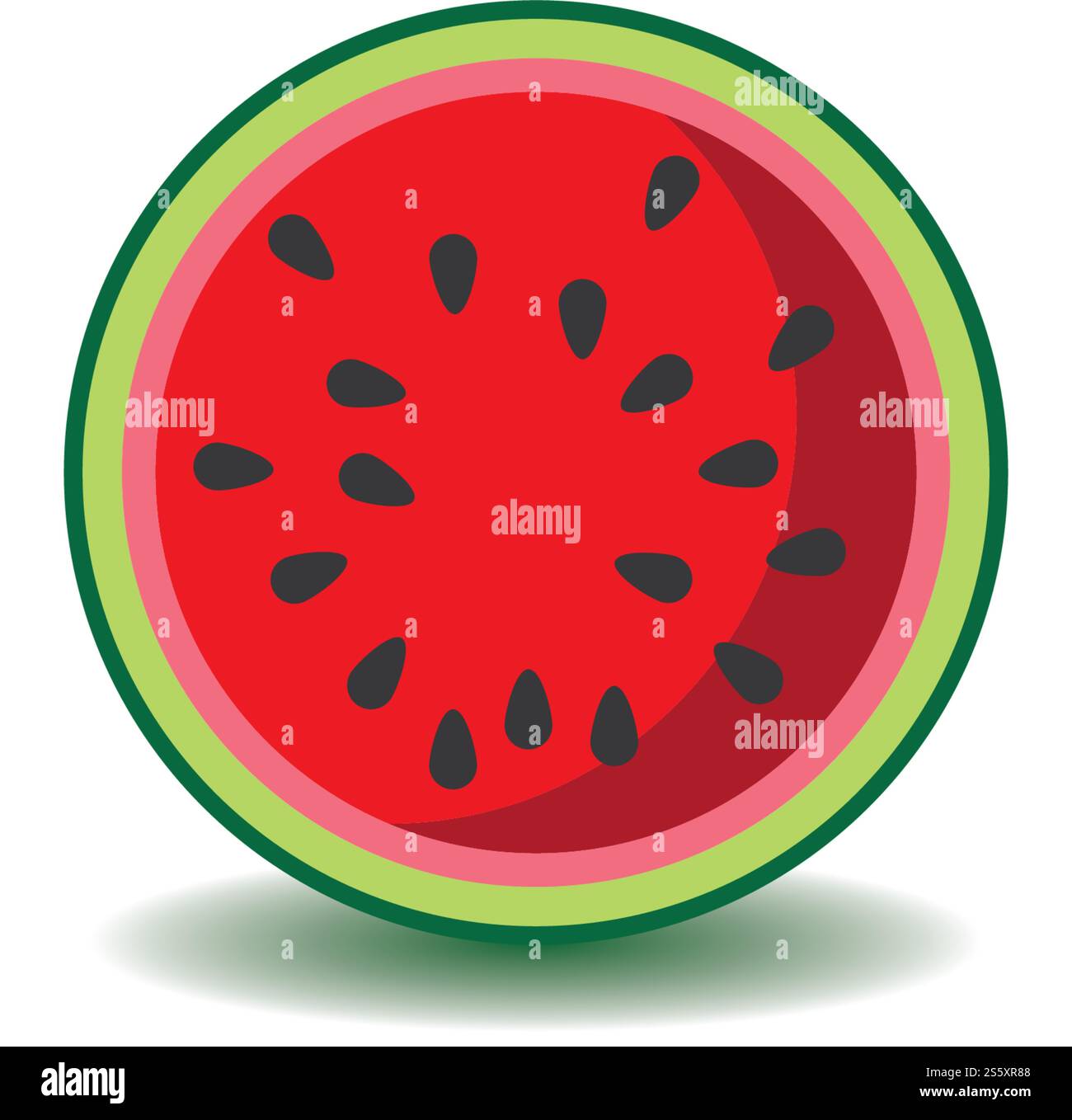 Watermelon icon Ilustration vector template Stock Vector