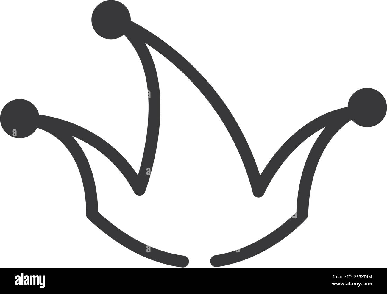 Clown hat logo template ilustration vector Stock Vector