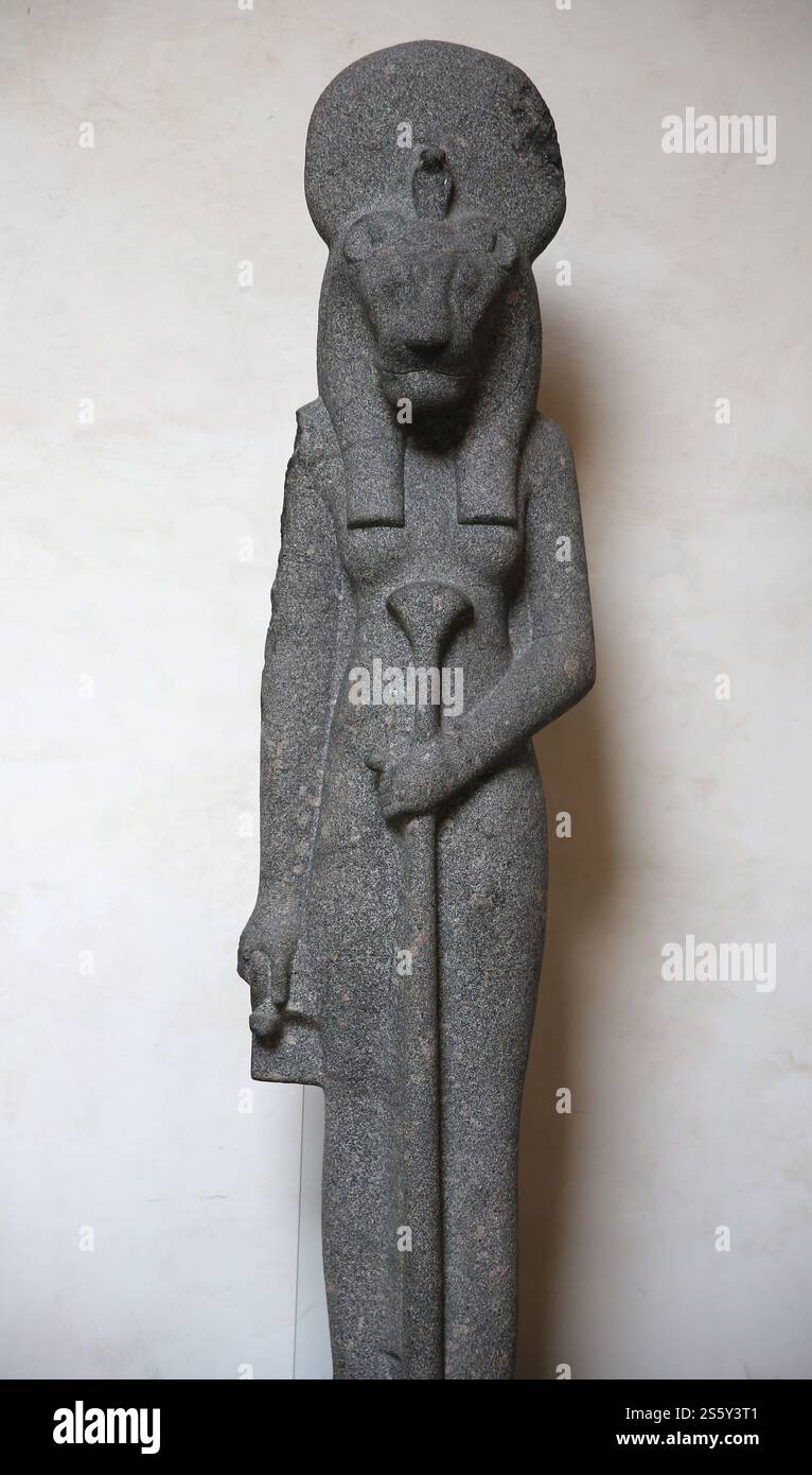 Statue of the goddess Sekhmet. Granodiorite. New Kingdom, 18th Dynasty ...
