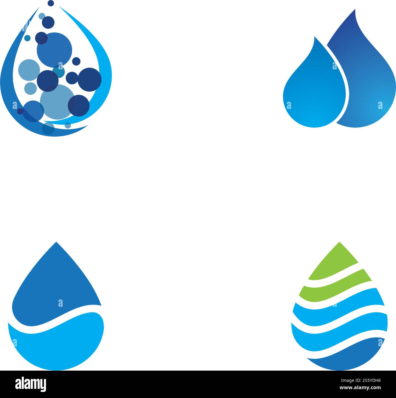 water drop Logo Template vector illustration design Stock Vector Image ...