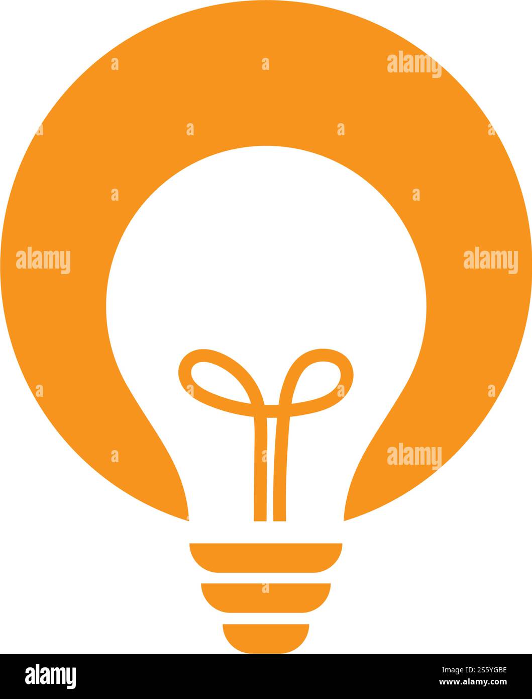 Bulb logo vector ilustration template Stock Vector