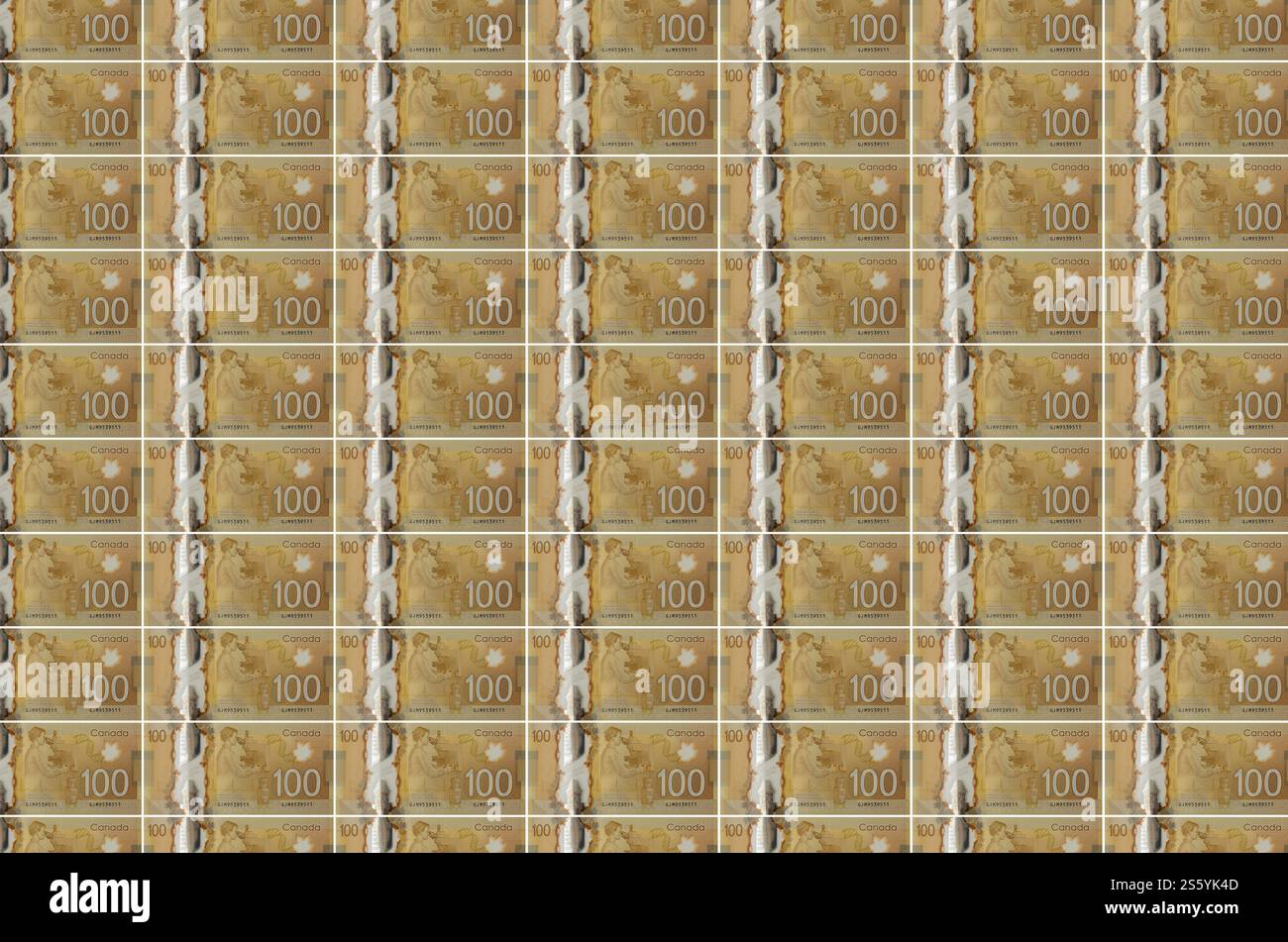 $100 canadian money hi-res stock photography and images - Alamy