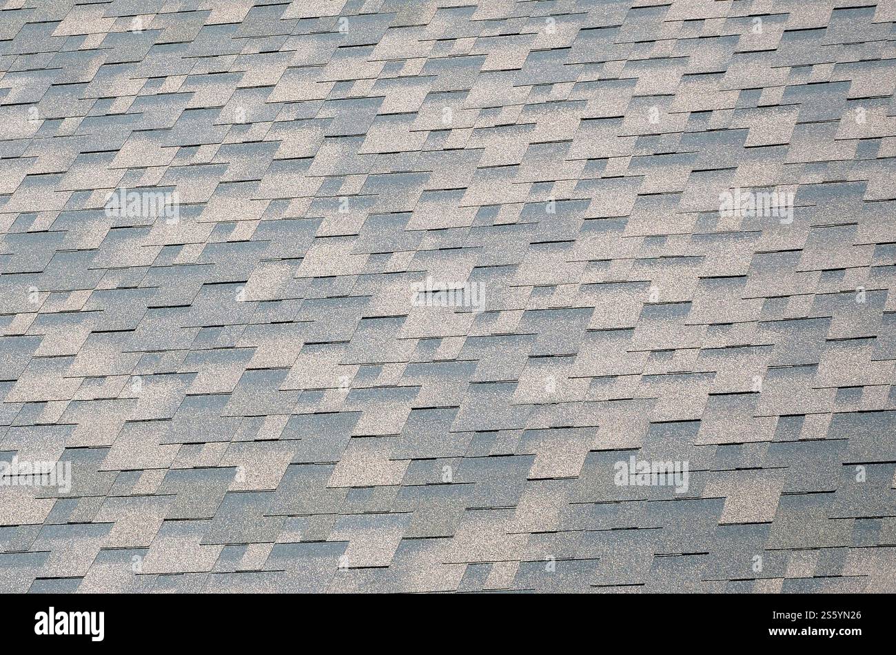 Flexible shingles of bitumen roofing surface. Background mosaic texture ...