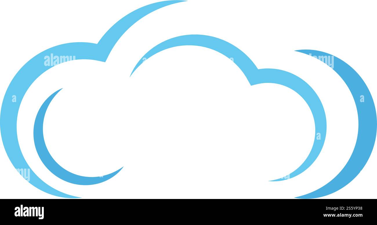 cloud logo vector icon template Stock Vector Image & Art - Alamy