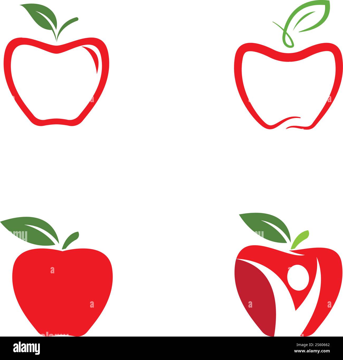 Fresh Apple logo vector illustration Stock Vector Image & Art - Alamy