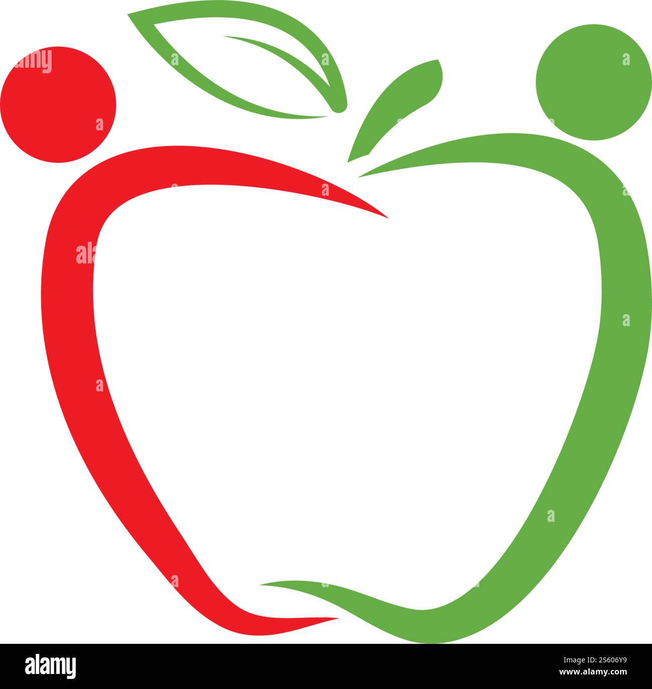 Healthy Apple logo vector illustration Stock Vector Image & Art - Alamy