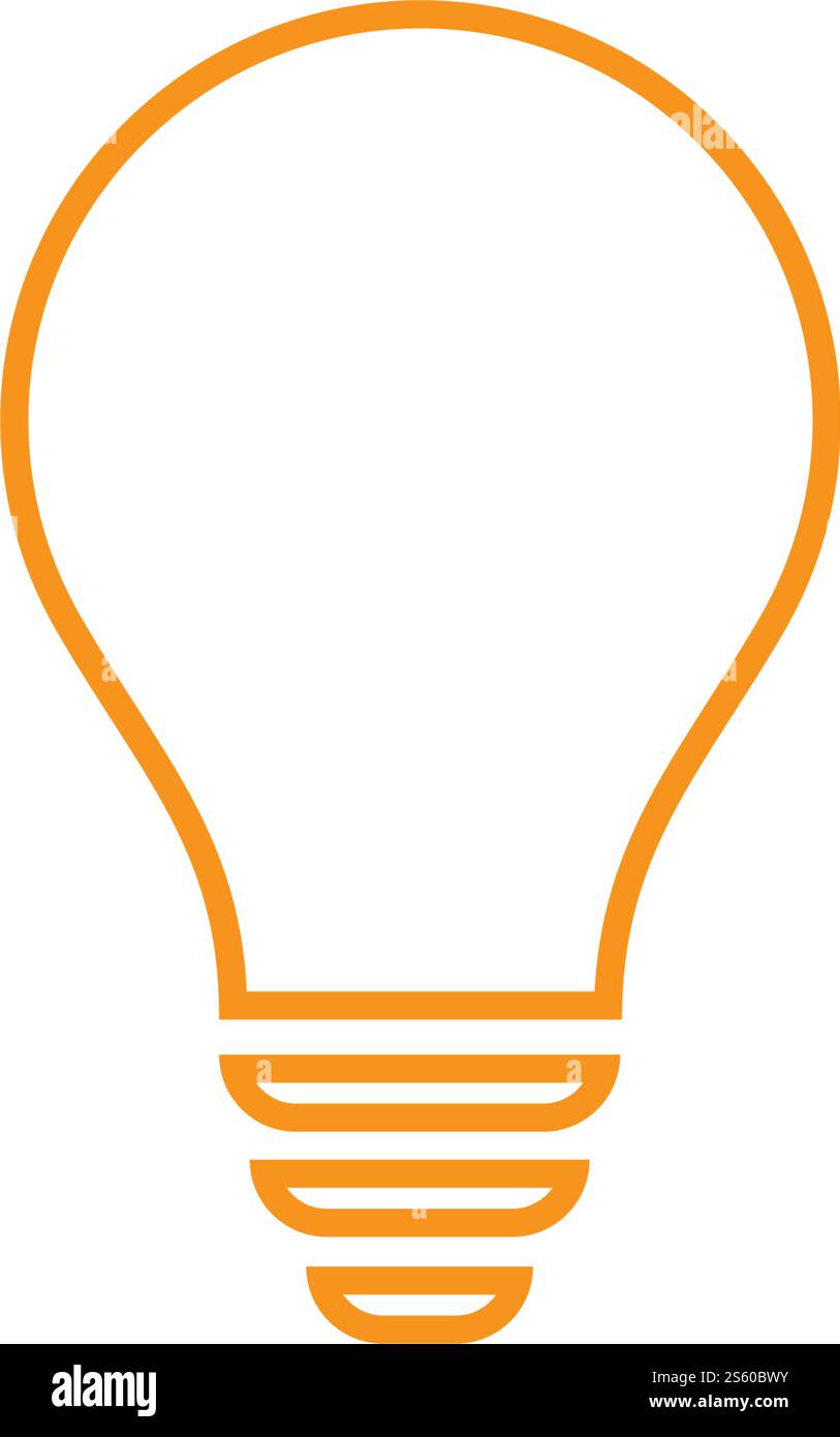 Bulb logo vector ilustration template Stock Vector