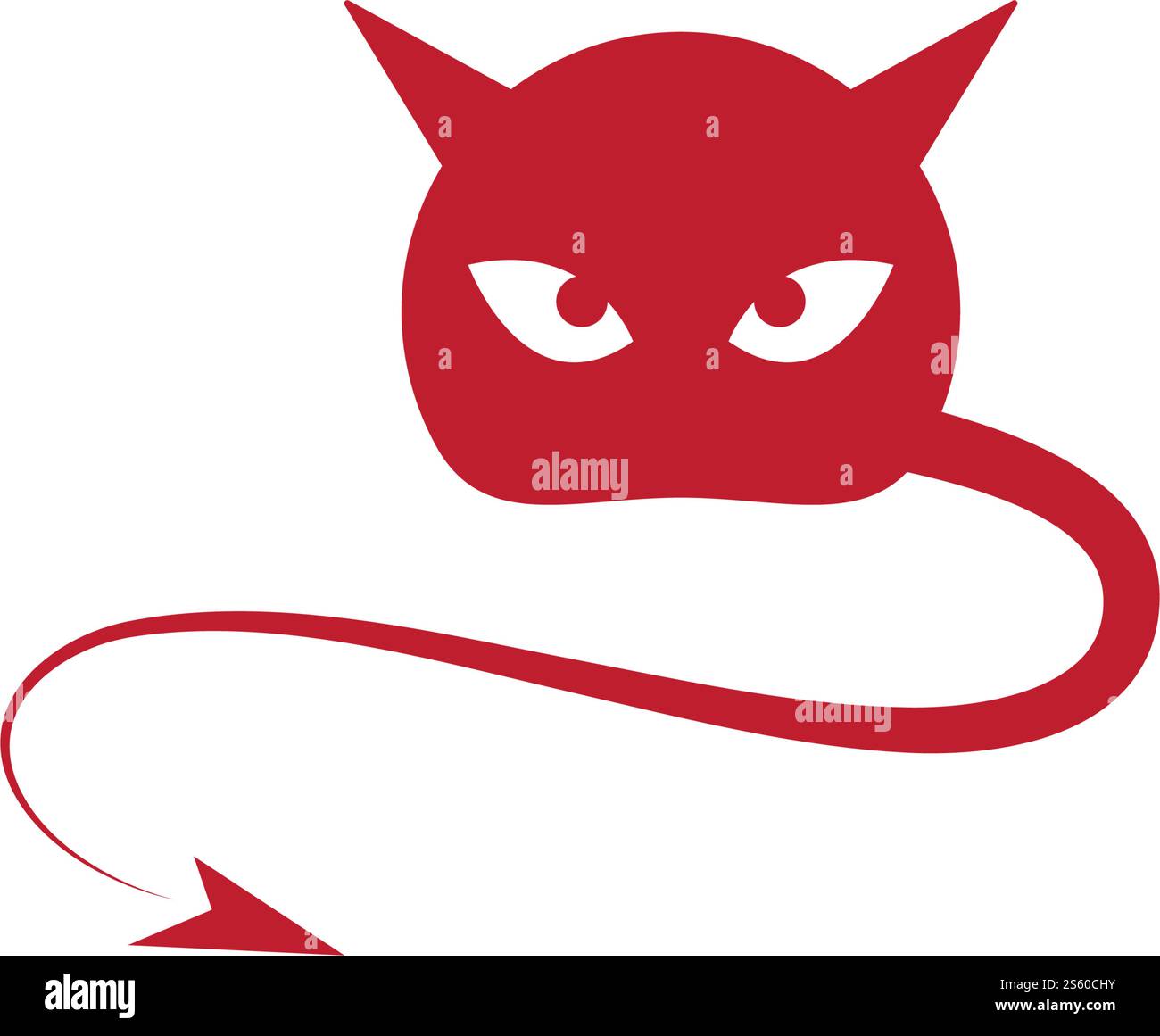 Devil logo ilustration vector template Stock Vector