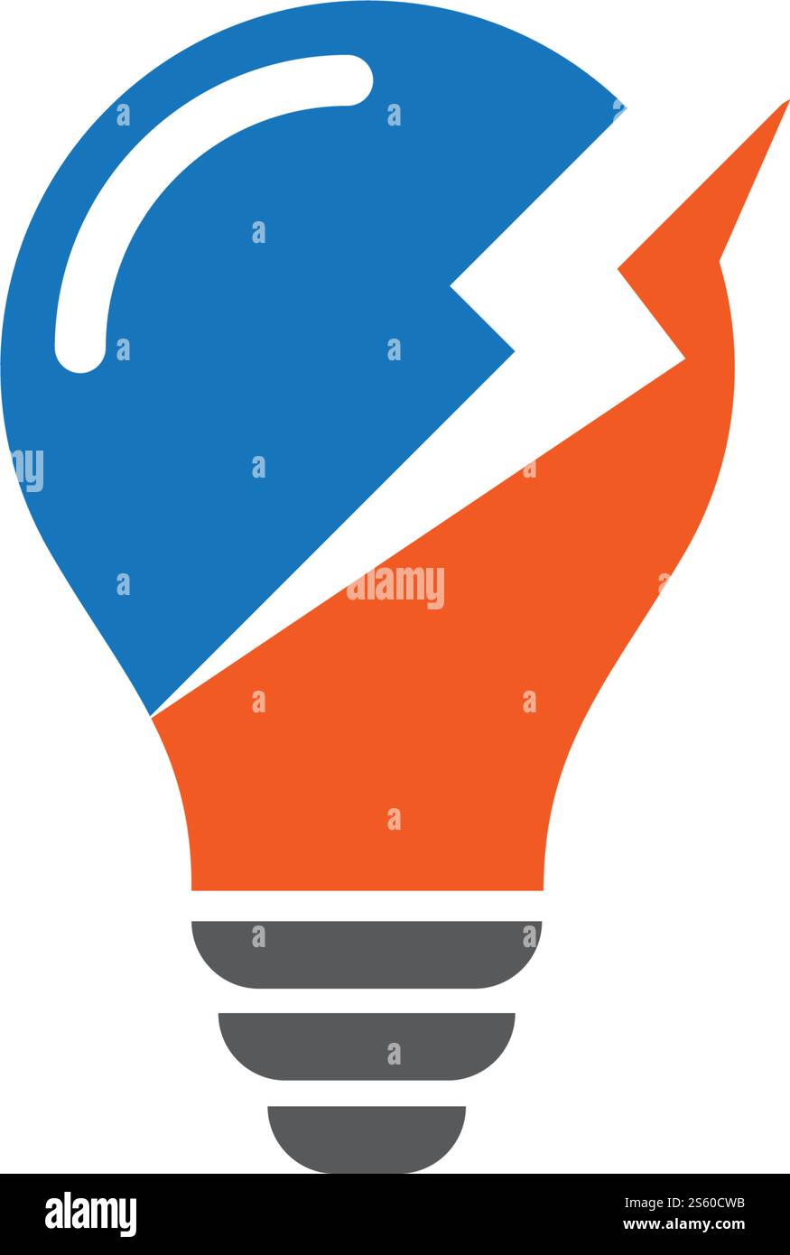 Bulb logo vector ilustration template Stock Vector
