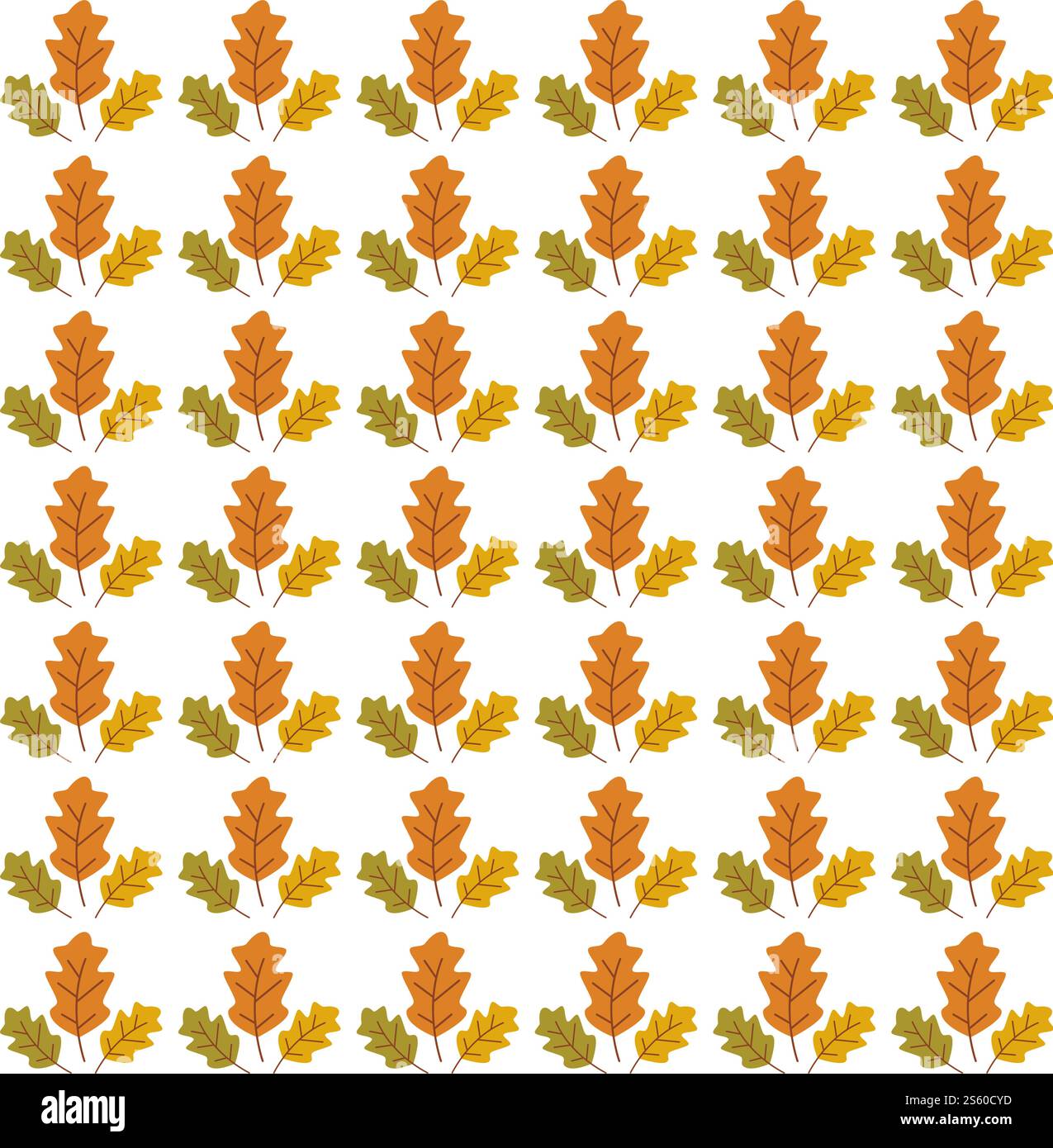 Autumn leaf seamless background wallpeper vector illustration Stock Vector
