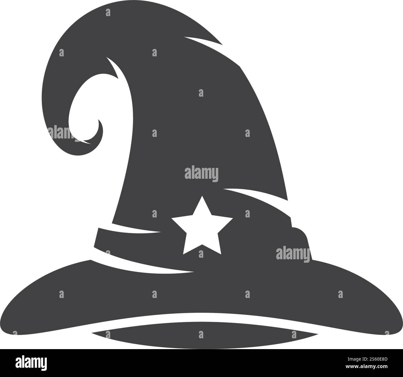 Wizard cap carachter logo vector template Stock Vector