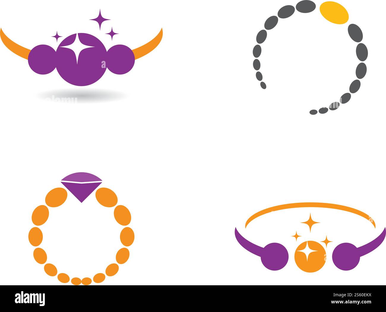 Jewelery logo vector ilustration design Stock Vector