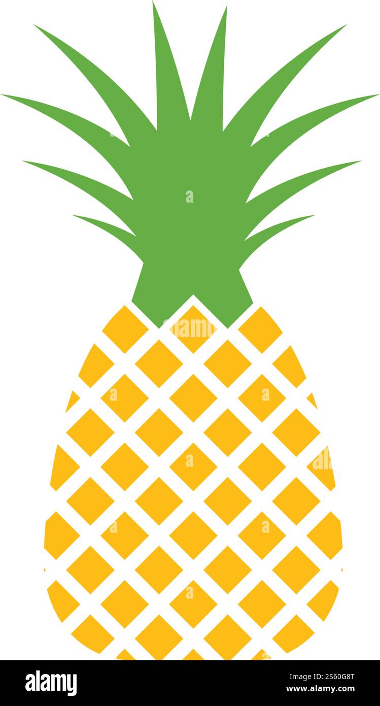 Pineapple logo ilustration vector template Stock Vector