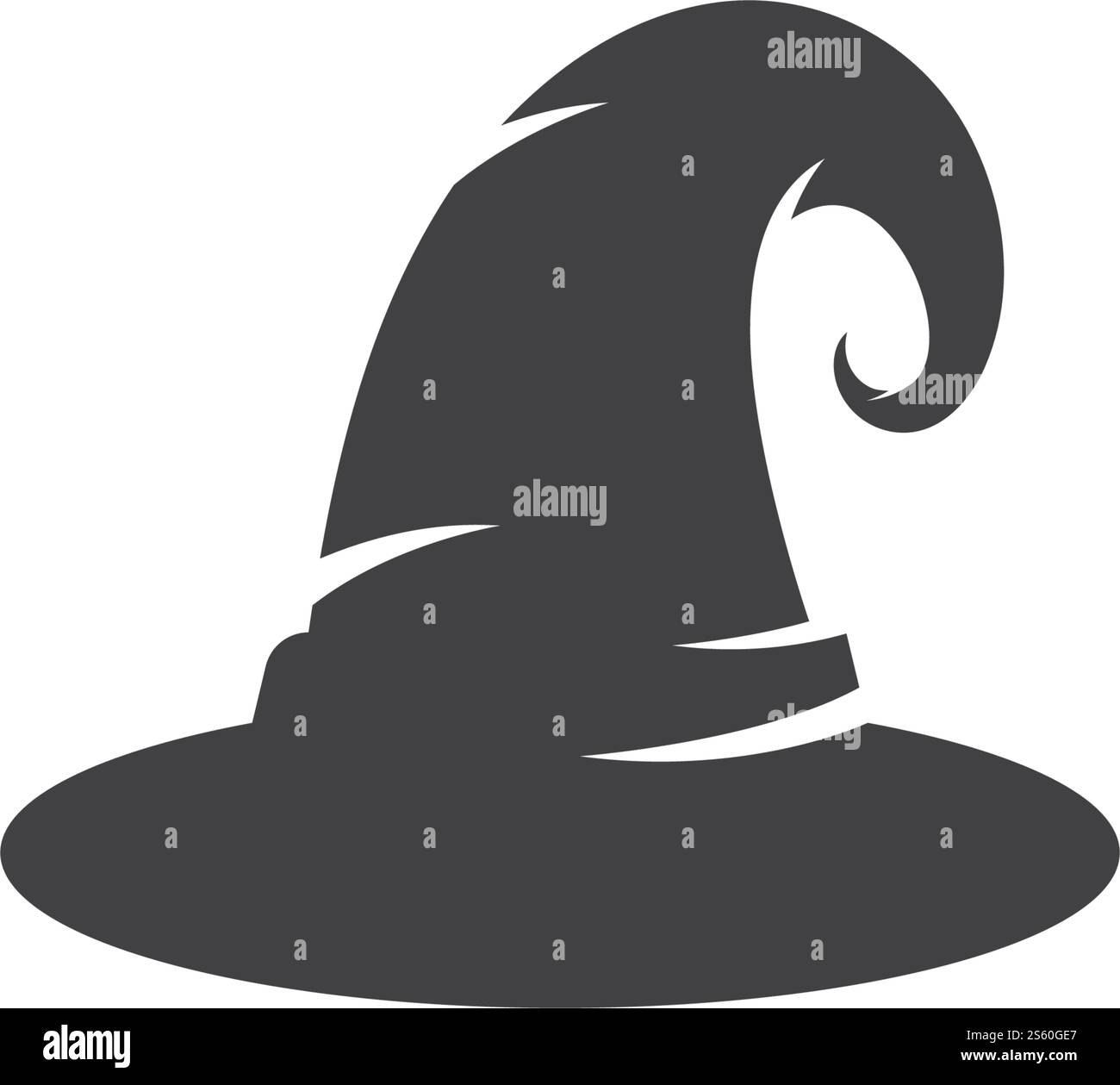 Wizard cap carachter logo vector template Stock Vector