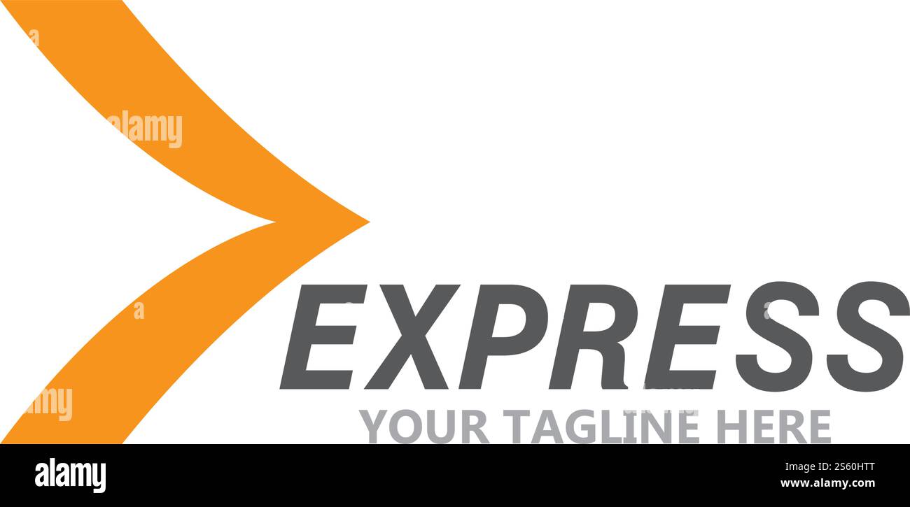 Express logo vector ilustration vector template Stock Vector