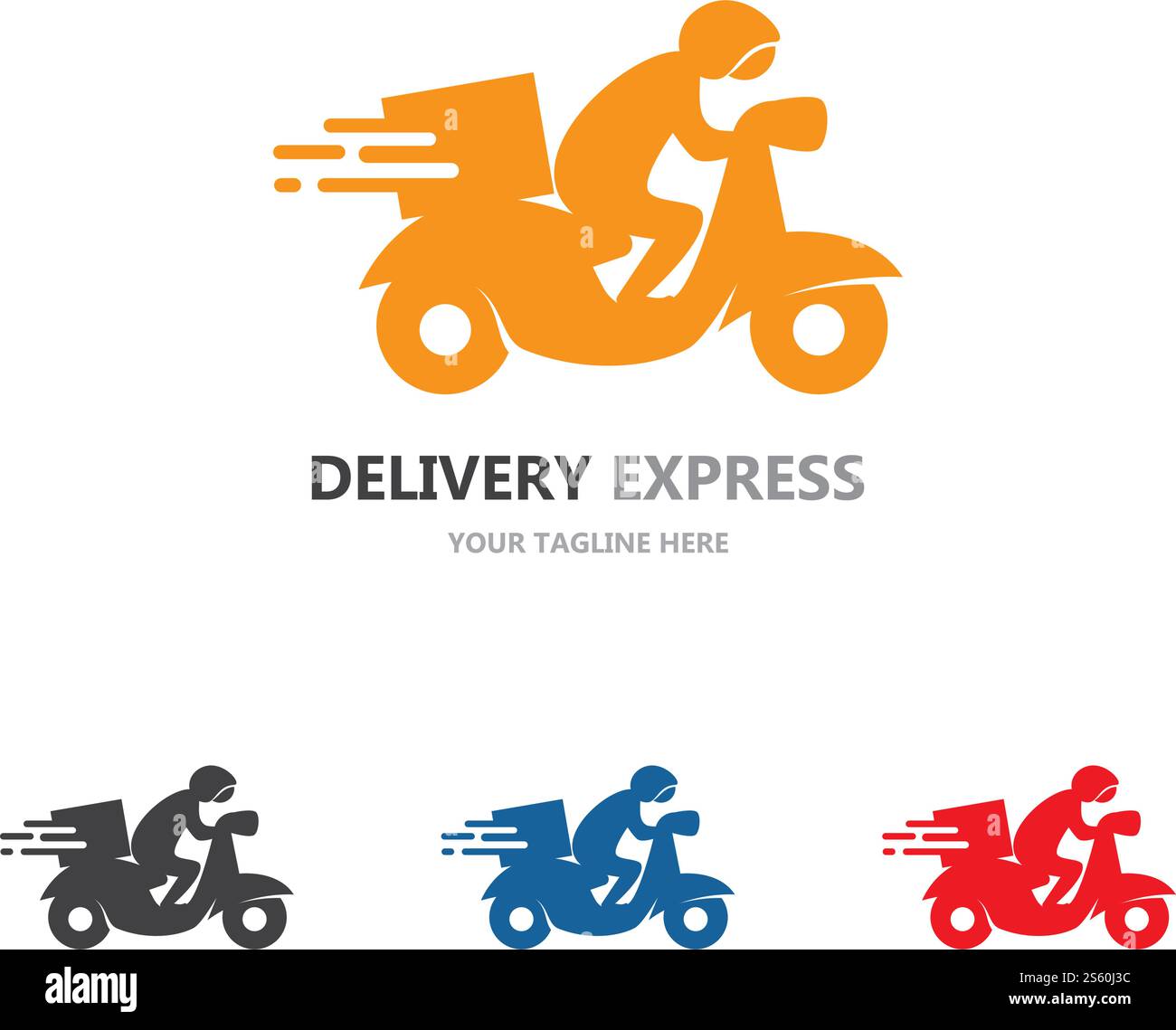 Fast Delivery logo ilustration vector Stock Vector