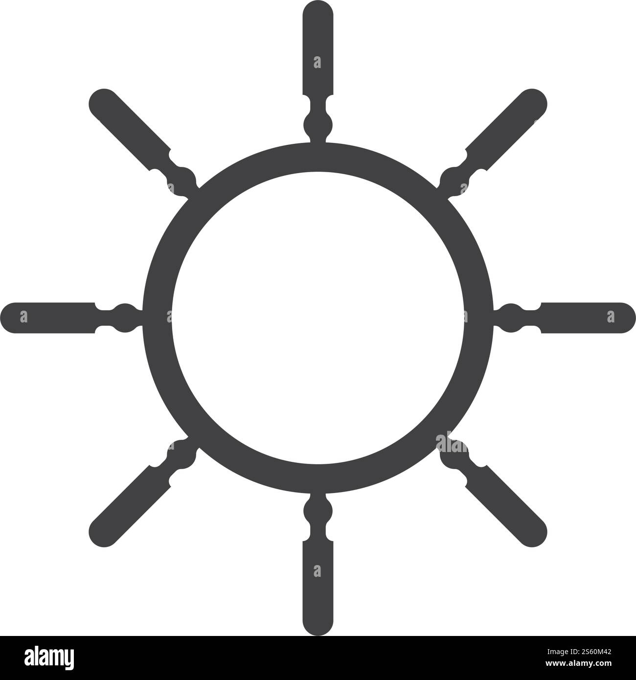 Ship wheel icon ilustration vector Stock Vector Image & Art - Alamy