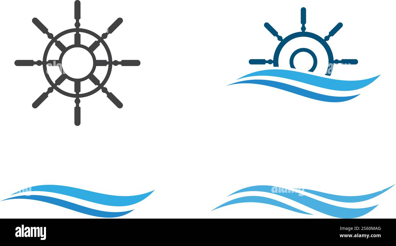 Ship wheel icon ilustration vector Stock Vector Image & Art - Alamy