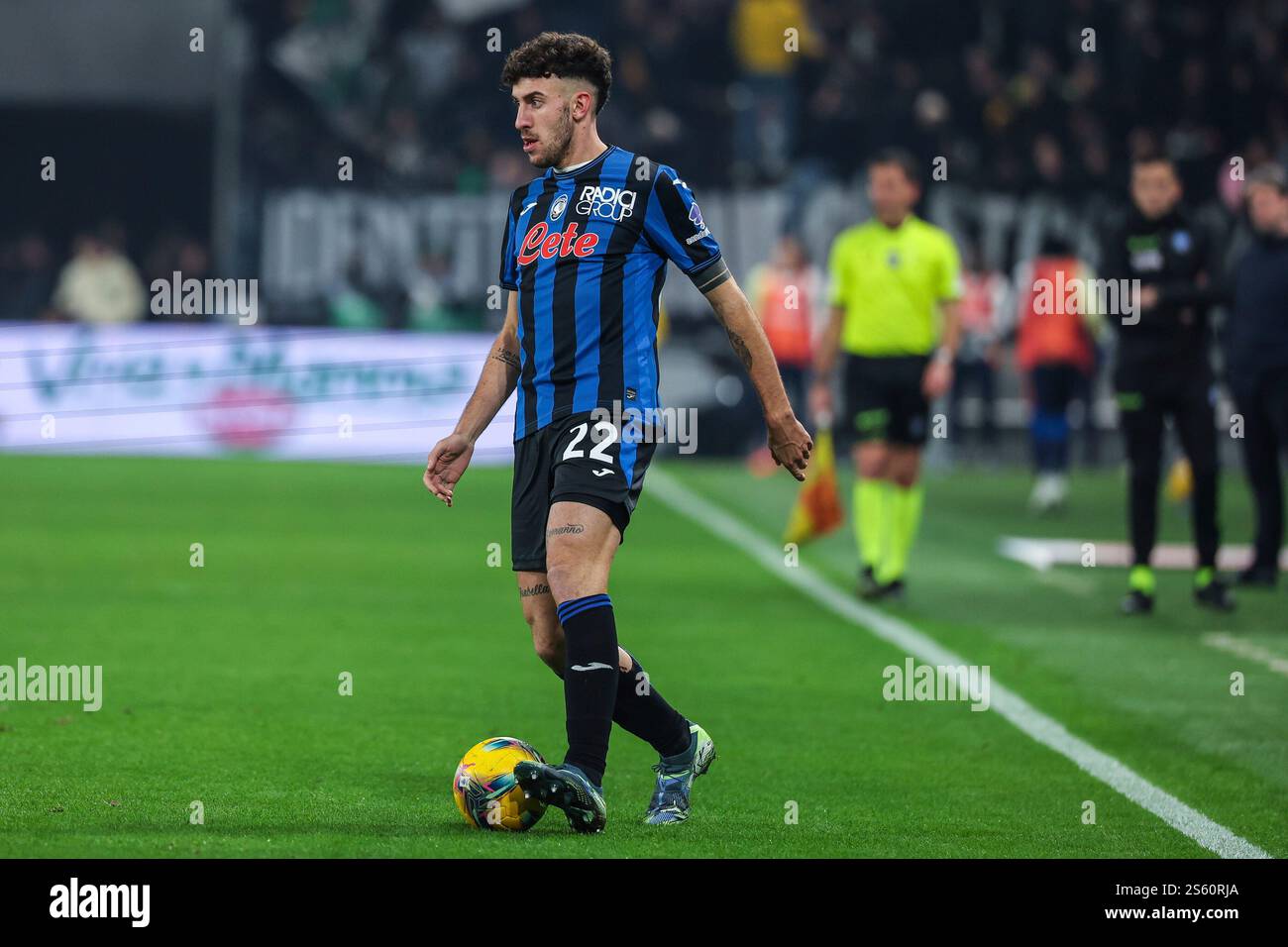 Bergamo, Italien. 14th Jan, 2025. Matteo Ruggeri of Atalanta BC seen in ...