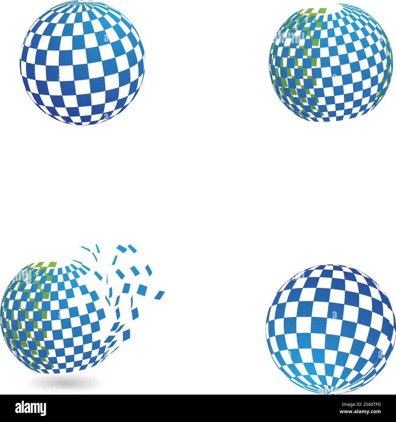 Globe technology ilustration logo vector template Stock Vector