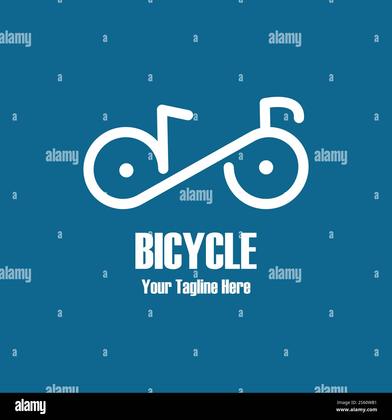 Bicycle logo vector ilustration template Stock Vector