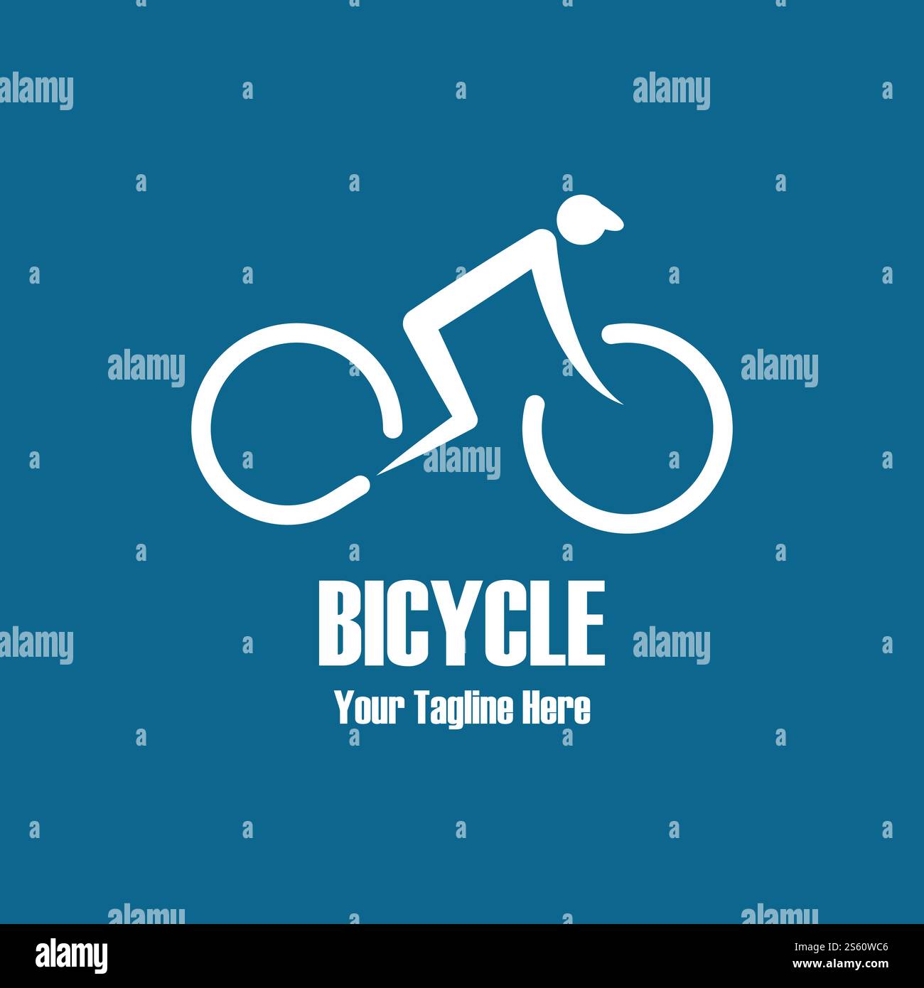 Bicycle logo vector ilustration template Stock Vector