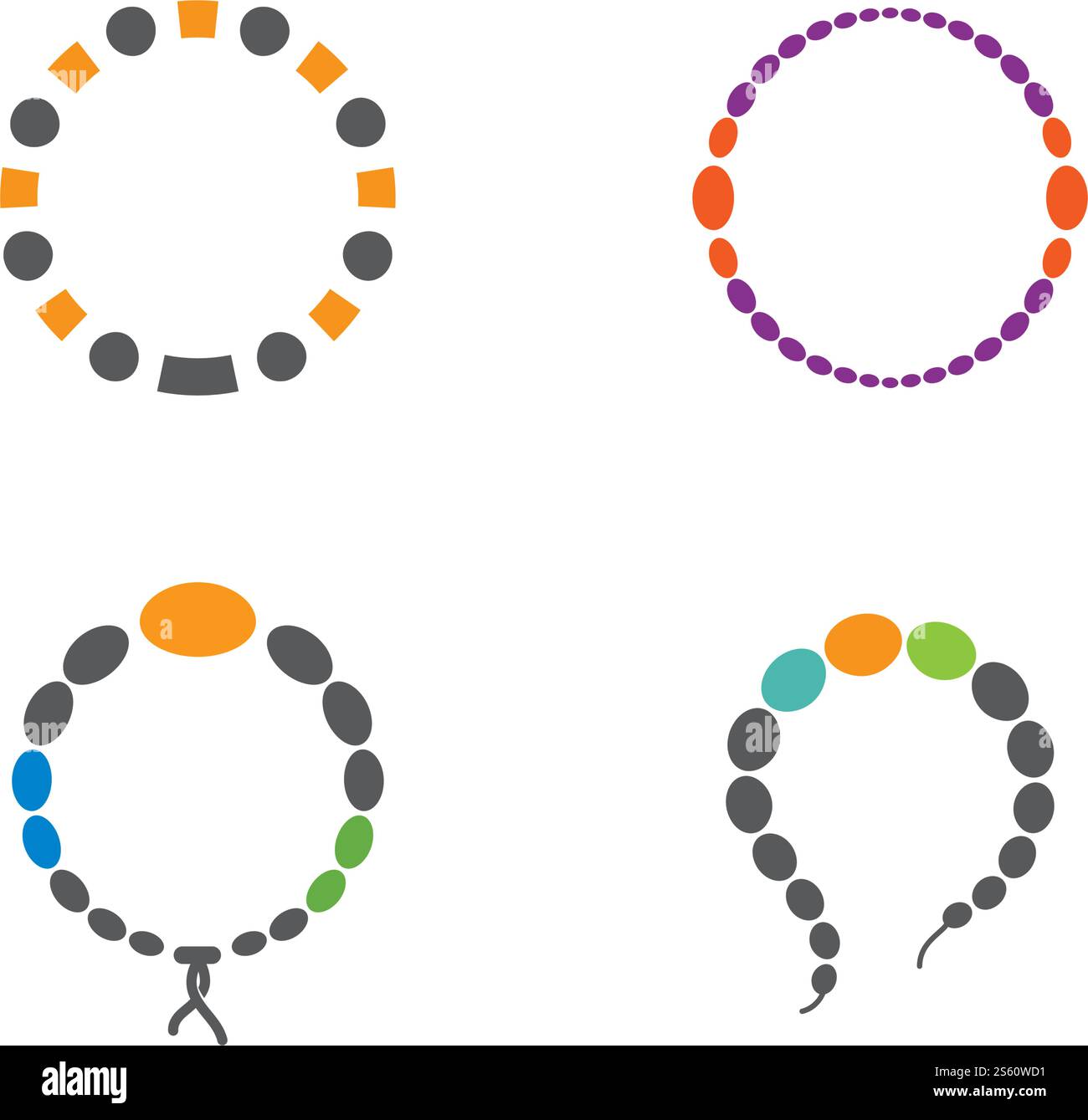 Bracelet icon ilustration vector template Stock Vector