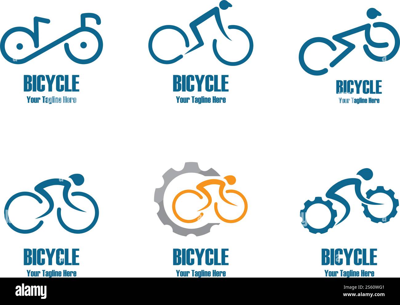 Bicycle logo vector ilustration template Stock Vector