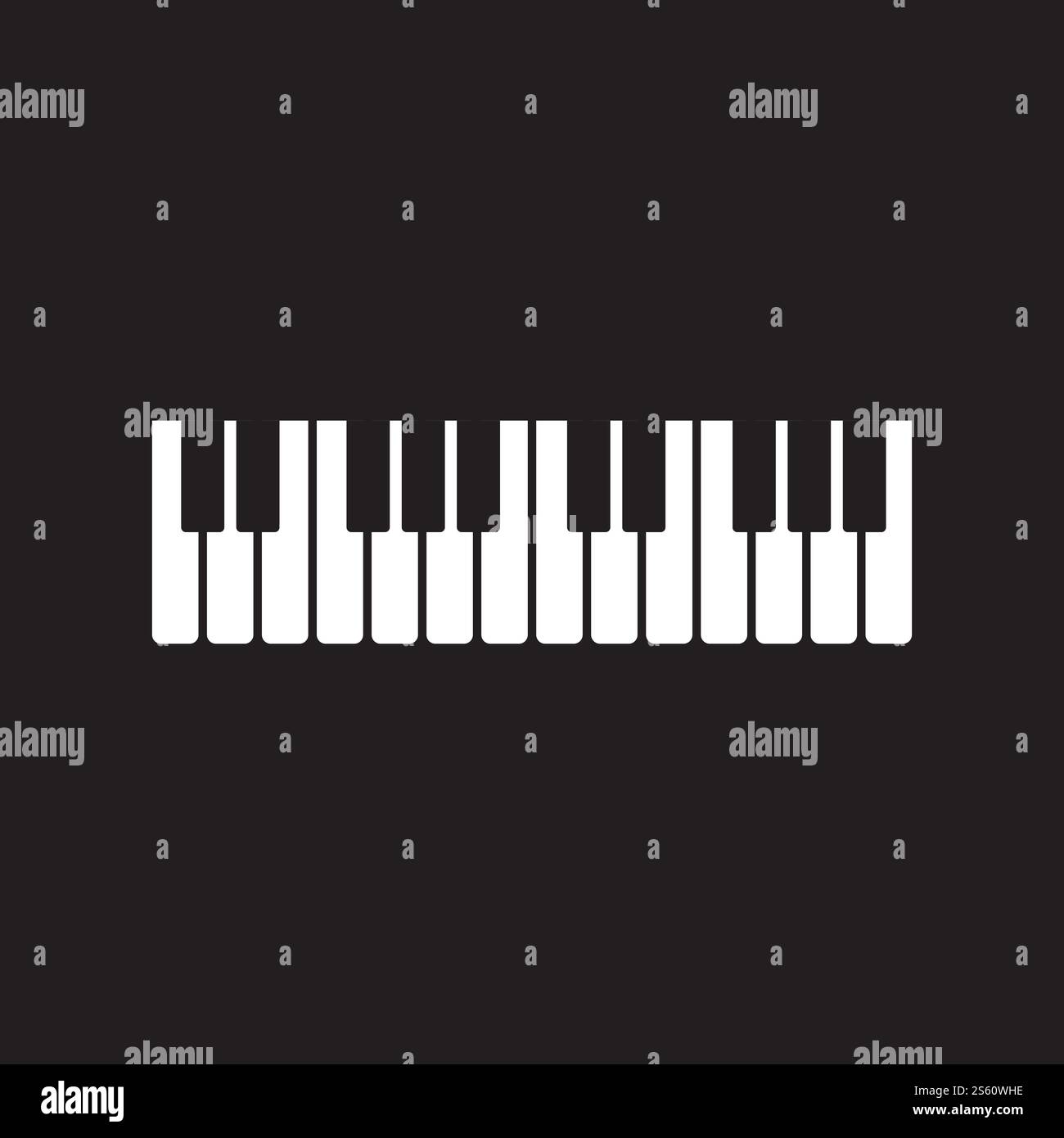 Piano icon vector ilustration template Stock Vector
