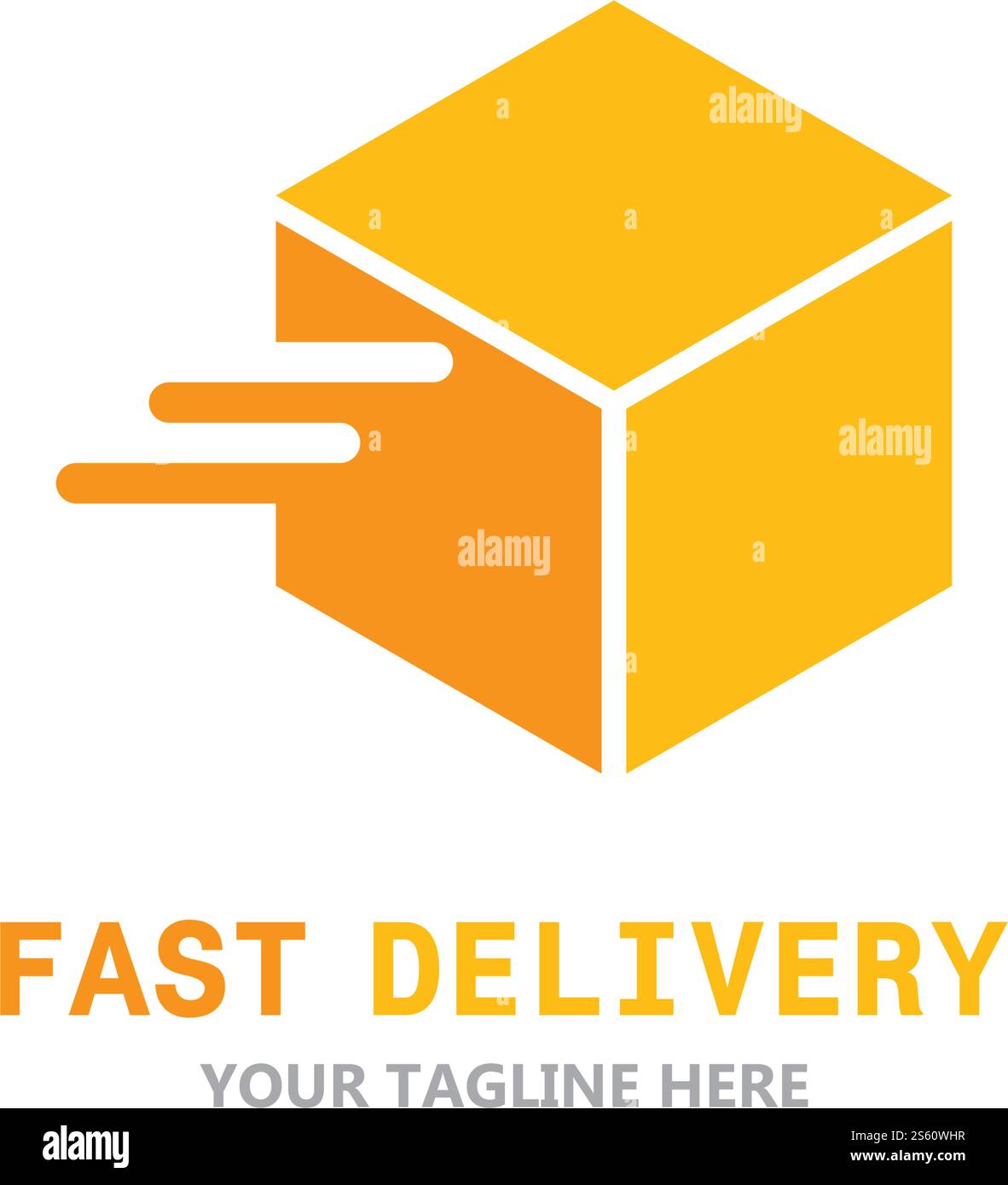 Fast Delivery logo ilustration vector Stock Vector