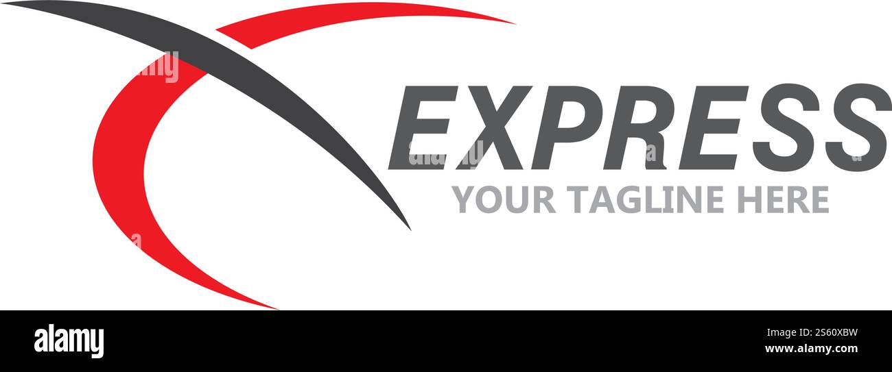 Express logo vector ilustration vector template Stock Vector