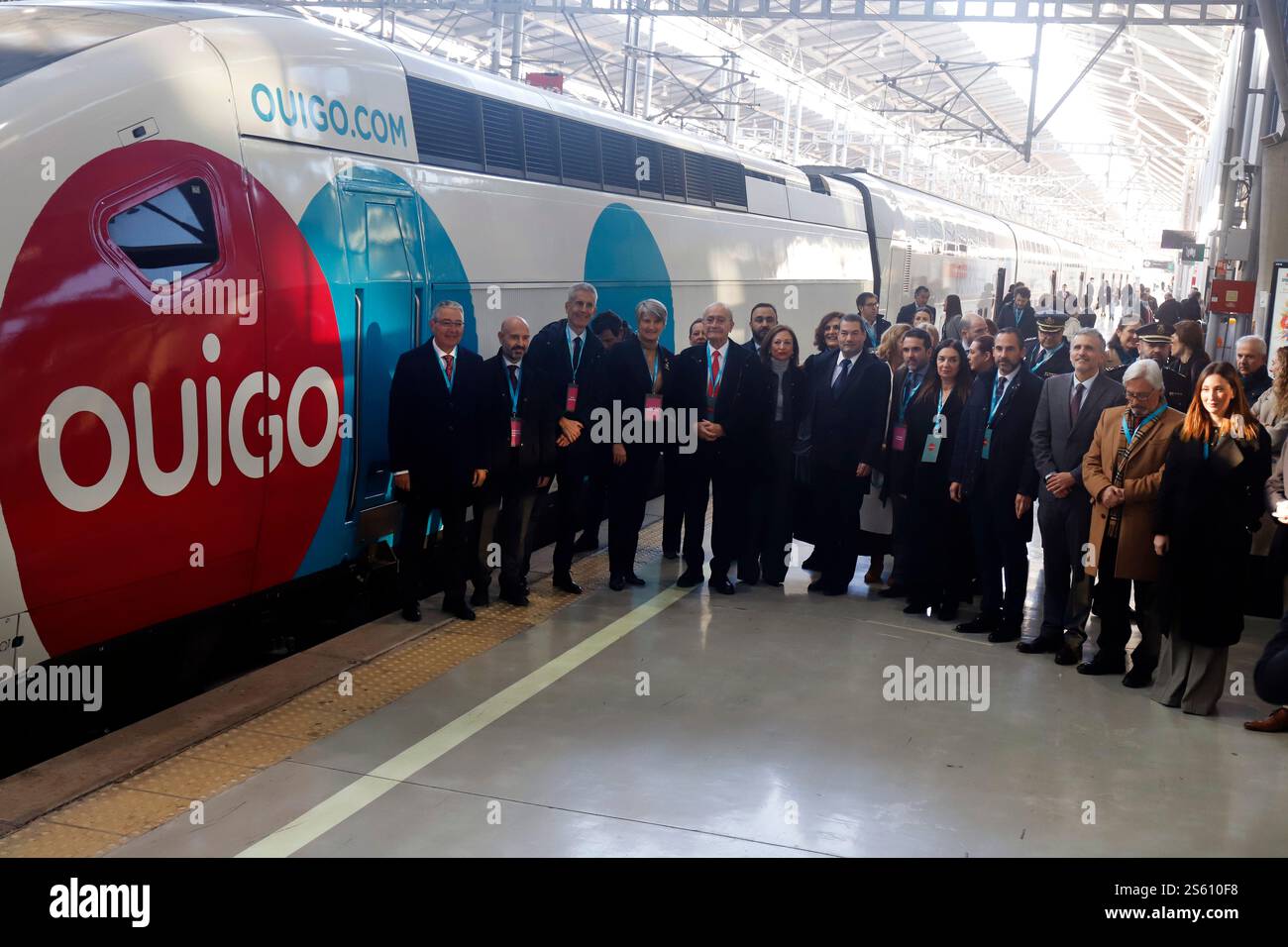 Family Photo Of The New Ouigo High speed Train On Its Arrival At Mar a family-photo-of-the-new-ouigo-high-speed-train-on-its-arrival-at-mar-a