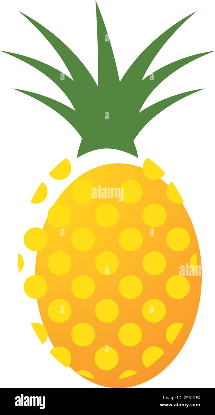 Pineapple logo ilustration vector template Stock Vector