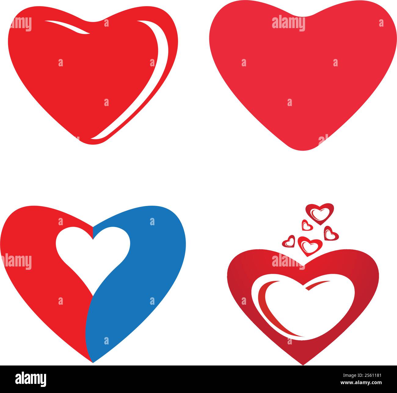 Heart Logo Template vector illustration Stock Vector Image & Art - Alamy
