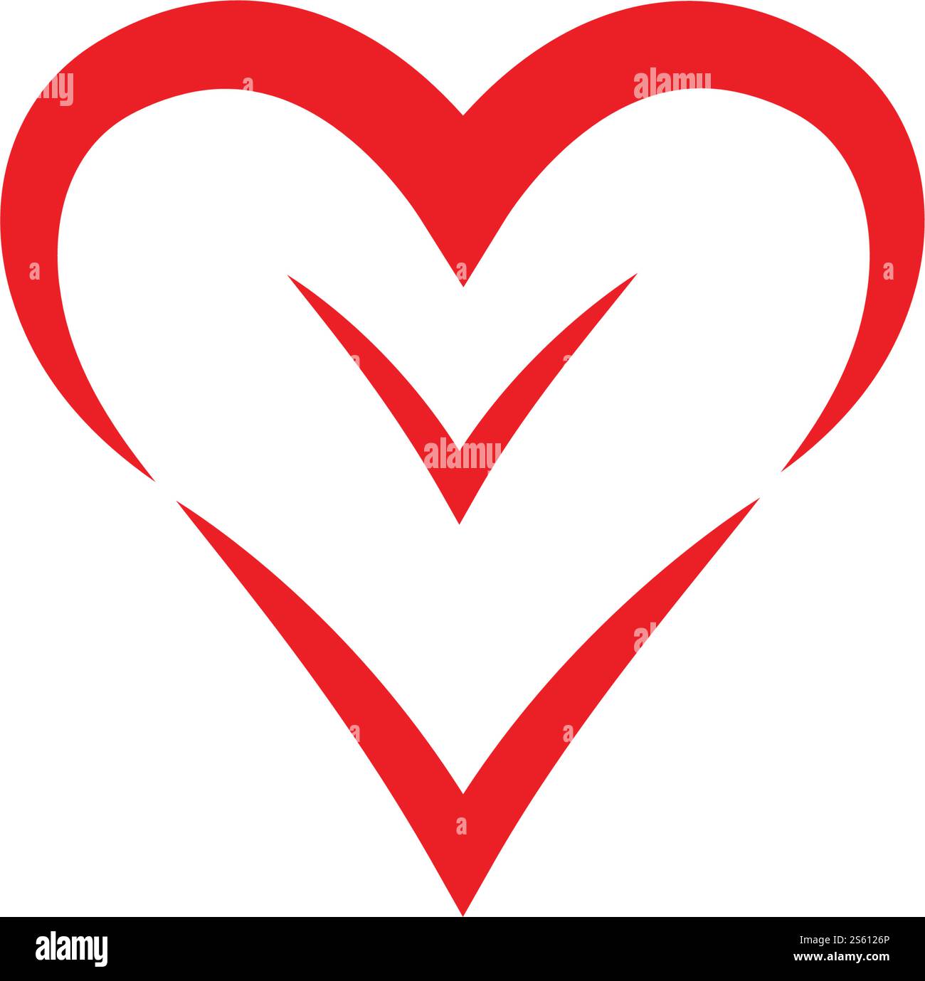 Heart Logo Template vector illustration Stock Vector Image & Art - Alamy