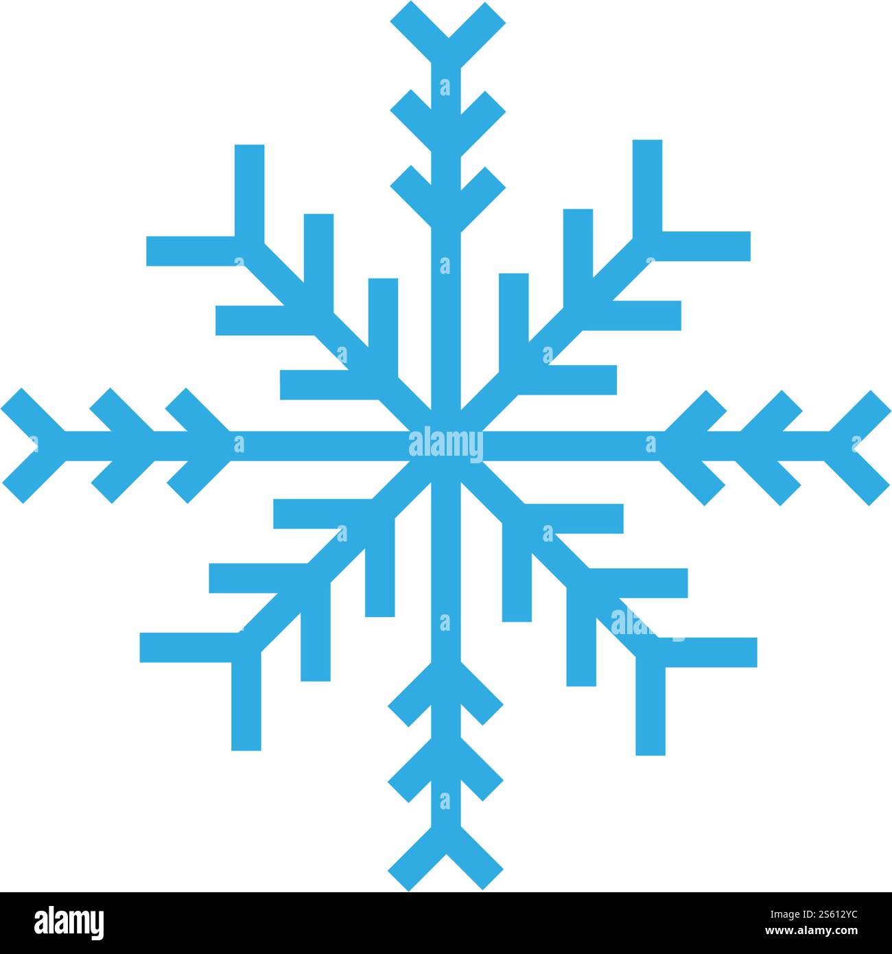 Snowflakes Logo ilustration vector Template Stock Vector