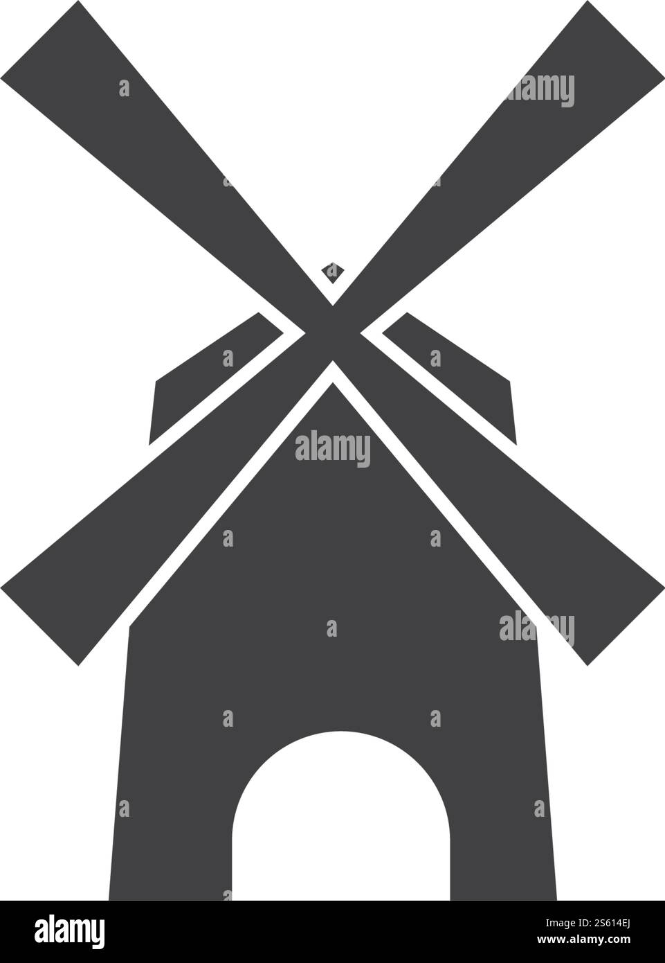 Windmill logo vector flat design template Stock Vector Image & Art - Alamy