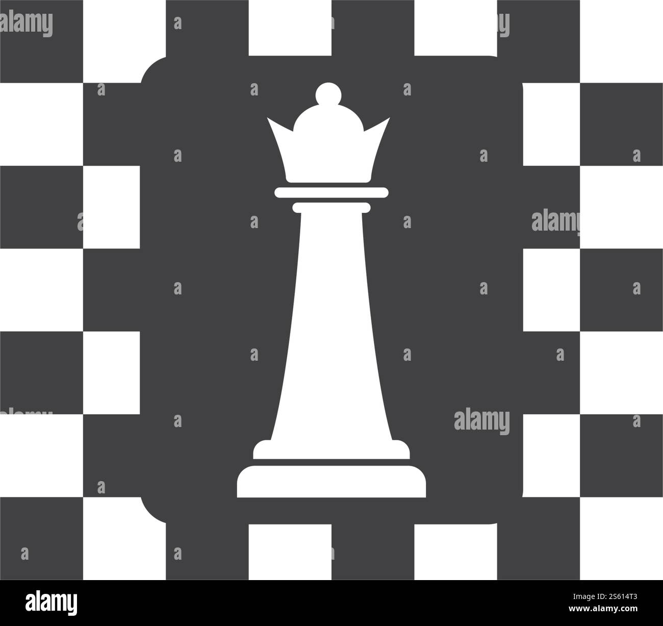 Chess logo icon ilustration vector template Stock Vector