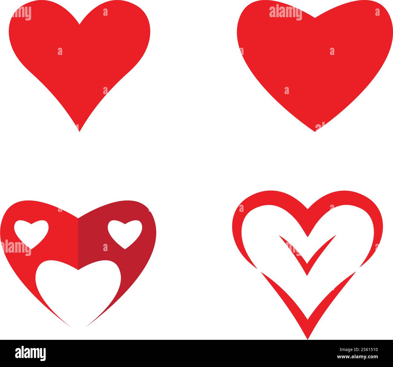 Heart Logo Template vector illustration Stock Vector Image & Art - Alamy
