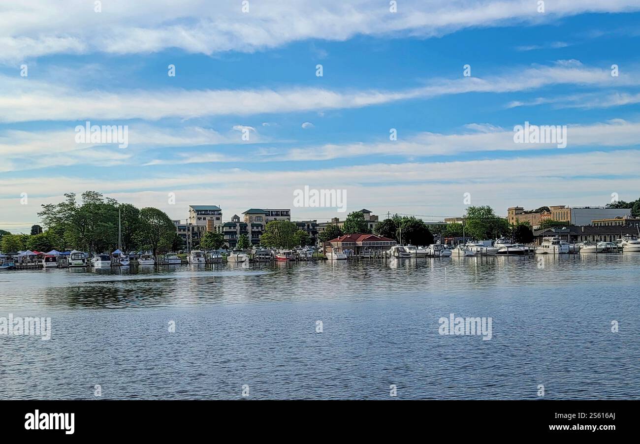 Waterfront, Grand Haven, Michigan - Smartphone Captured Stock Image