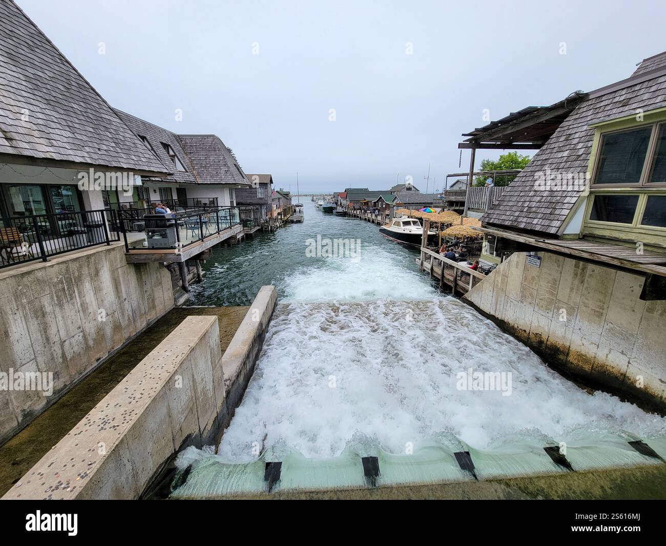 Fishtown, Leland, Michigan - Smartphone Captured Stock Image