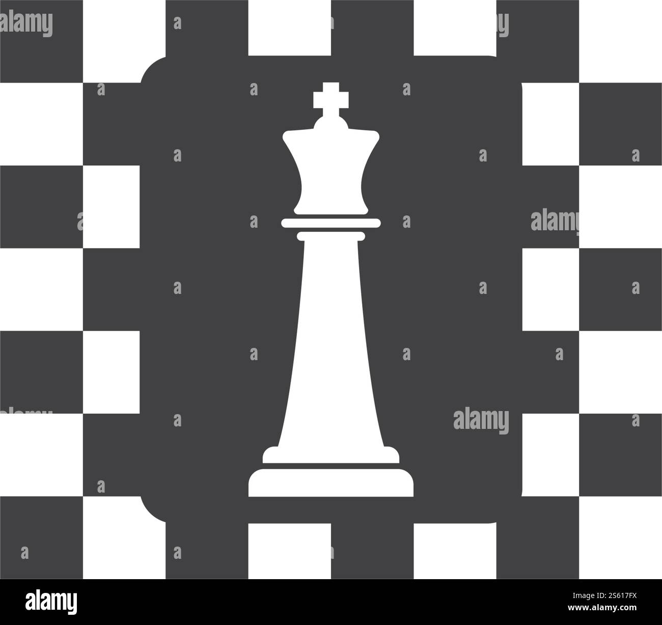 Chess logo icon ilustration vector template Stock Vector
