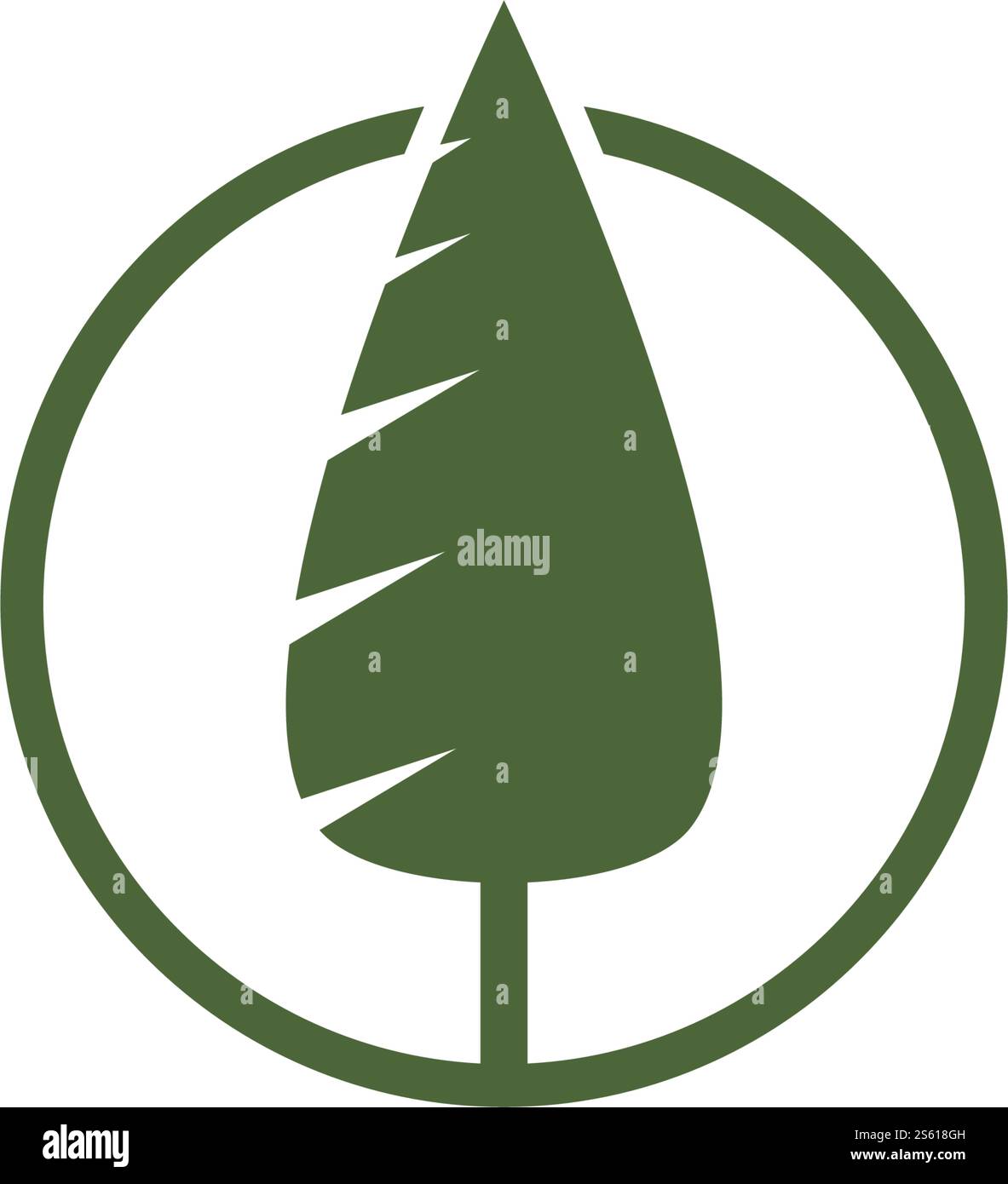 Pine tree logo ilustration vector design Stock Vector Image & Art - Alamy