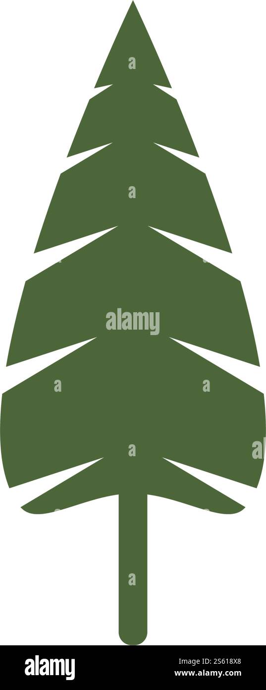 Pine tree logo ilustration vector design Stock Vector Image & Art - Alamy