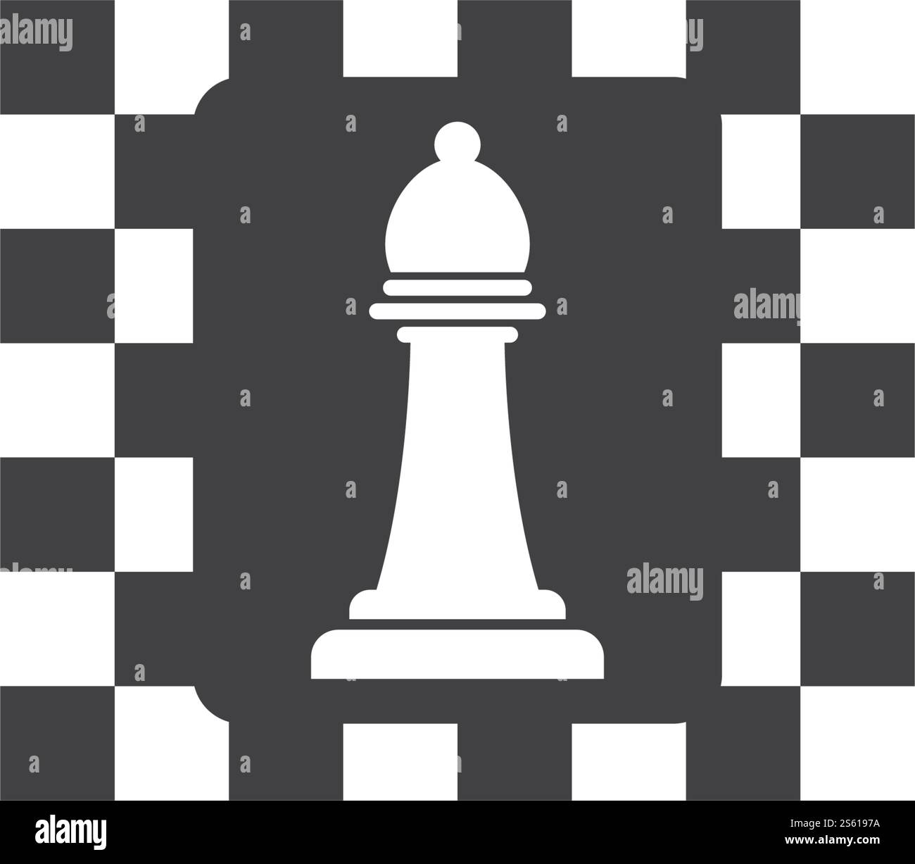 Chess logo icon ilustration vector template Stock Vector