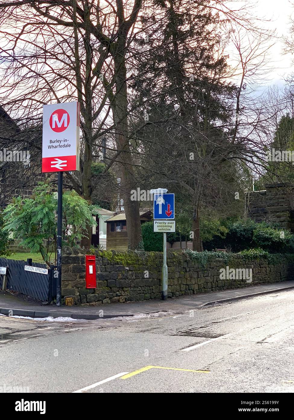 Burley in Wharfedale houses house West Yorkshire place live lived lives town Village Country England British UK stone type homes family families old - Smartphone Captured Stock Image