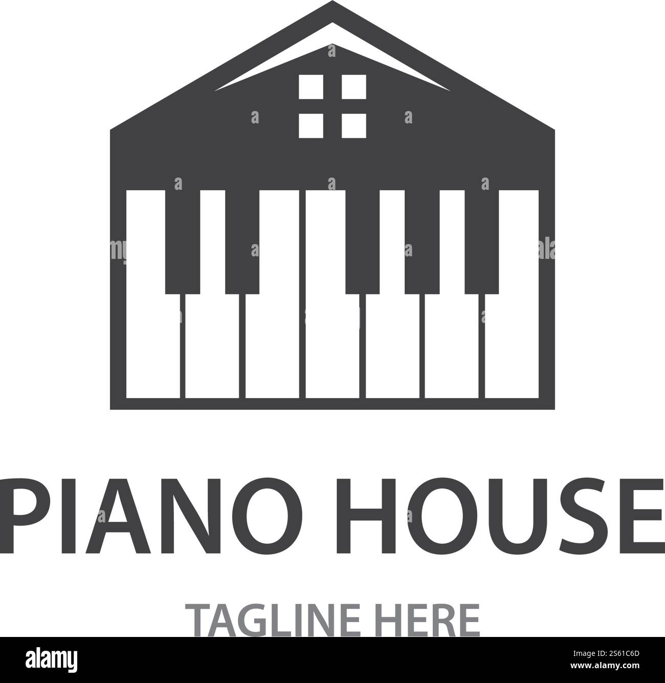 Piano logo icon vector ilustration template Stock Vector Image & Art ...