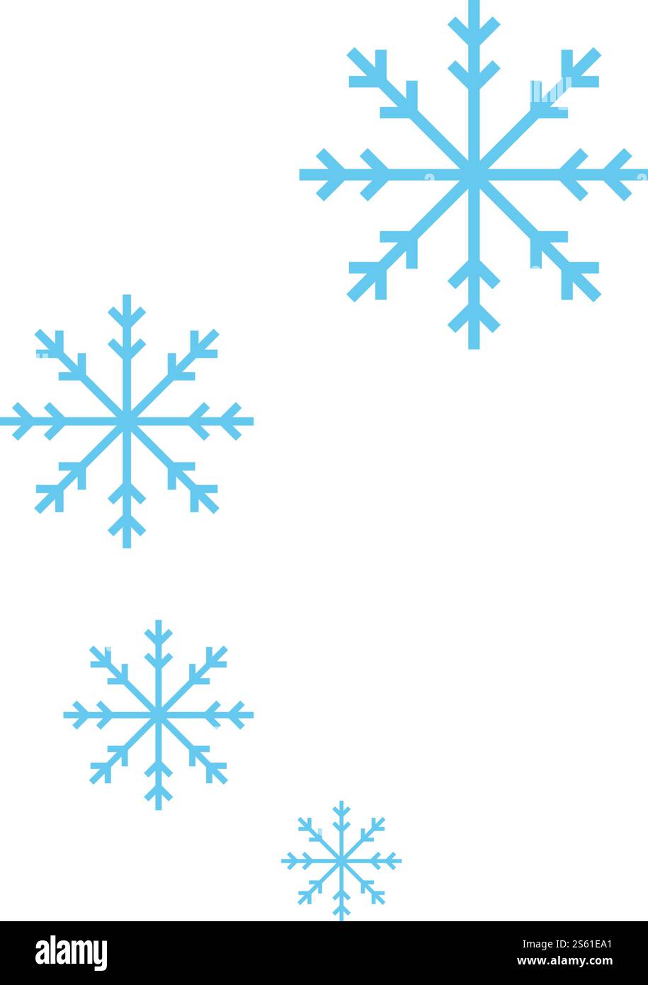 Snowflakes Logo ilustration vector Template Stock Vector
