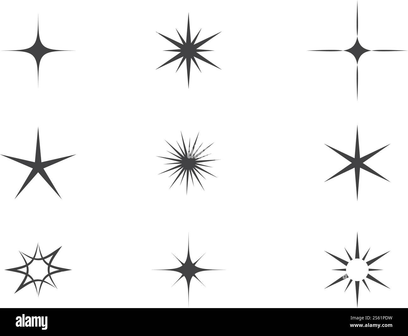 Sparkling star icon ilustration vector Stock Vector