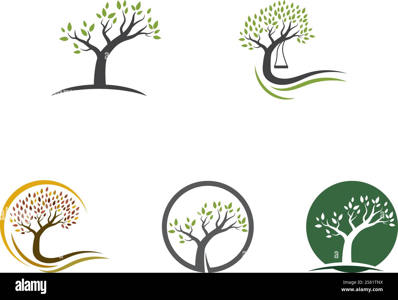 Tree logo template vector illustration Stock Vector Image & Art - Alamy